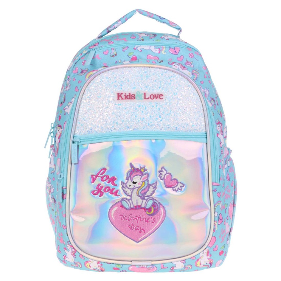 Kaukko Kids and Love Unicorn Printed Backpack Bag