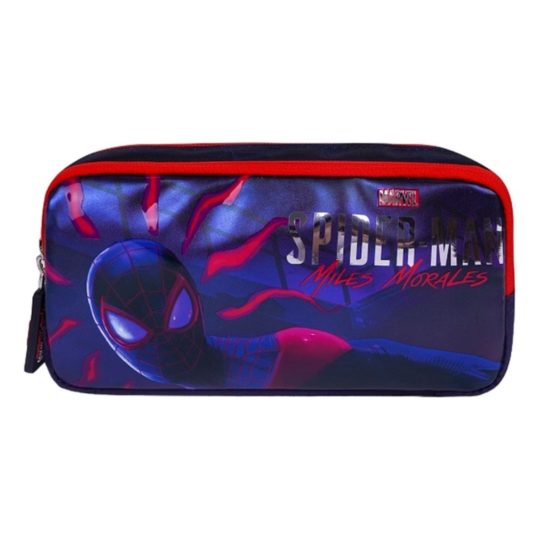 Marvel Spiderman Be Yourself Printed 2 Compartment Pencil Case