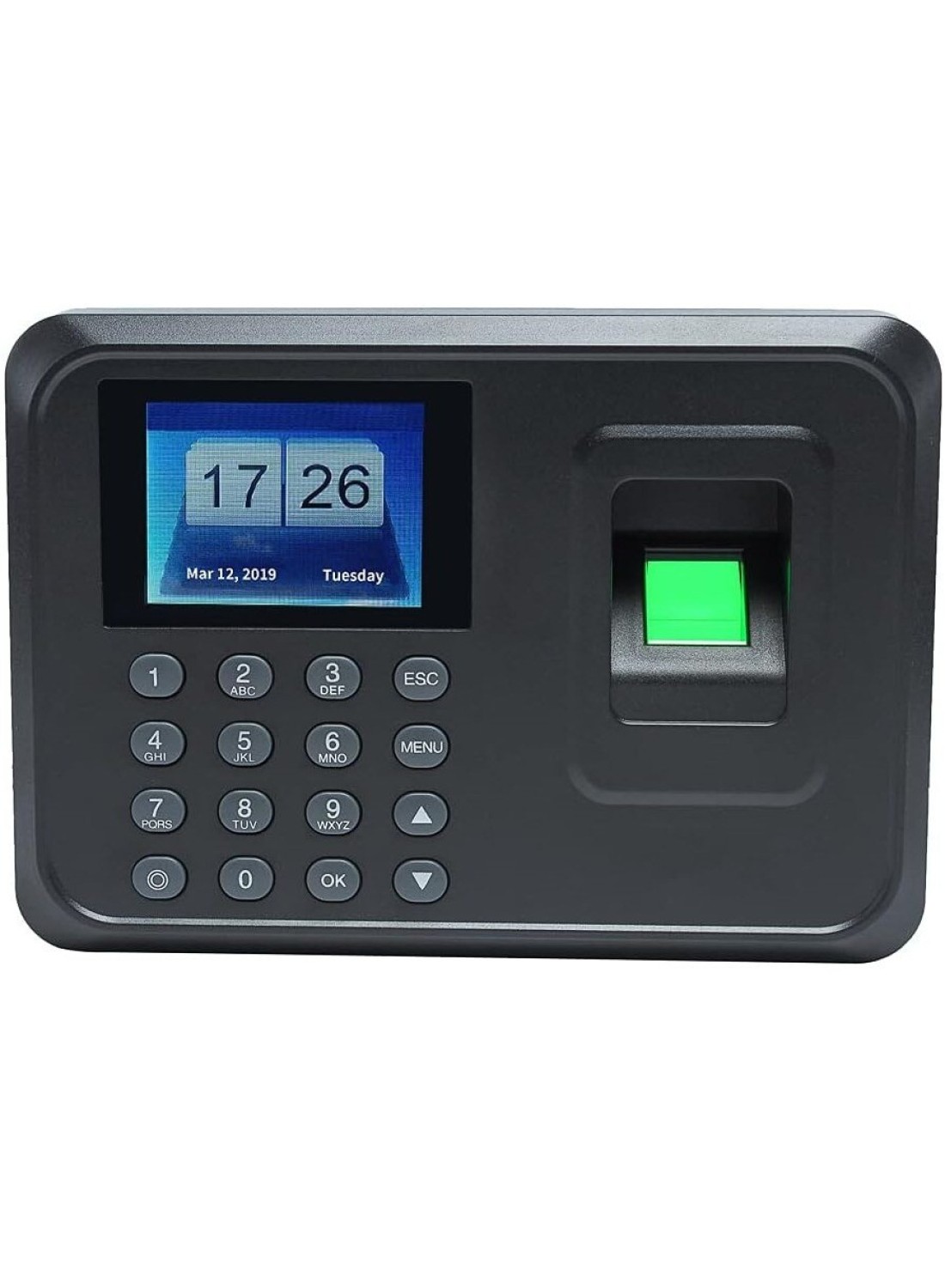 Biometric Fingerprint Password Attendance Machine Employee Check-in Recorder Fingerprint Time Clock for Office & Small Business Easy Installation & Accurate Time Tracking