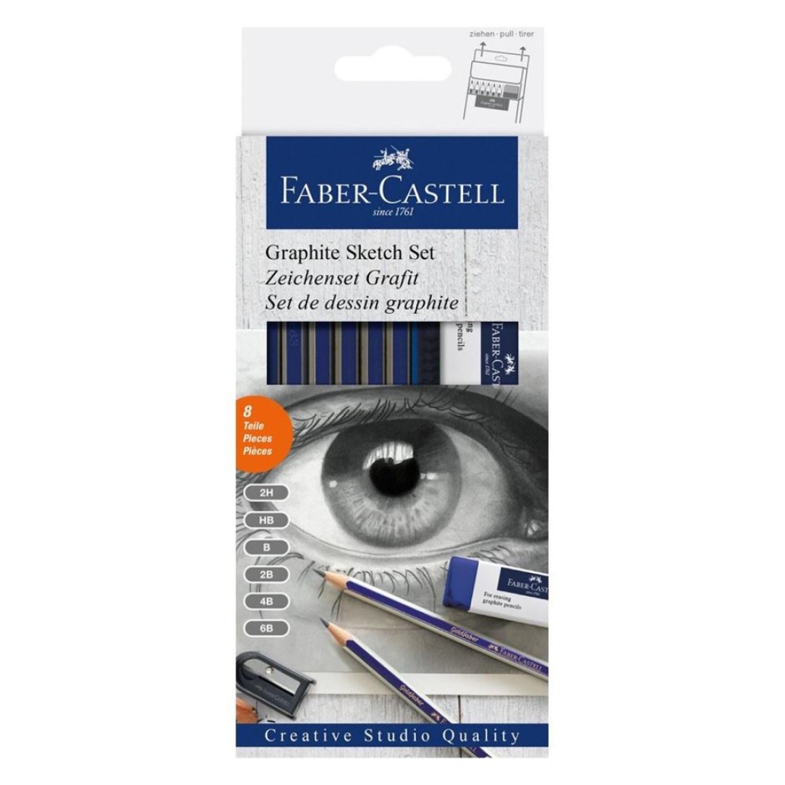 Faber-Castell Creative Studio Quality Graphite Sketch Set Multicolour 8 PCS
