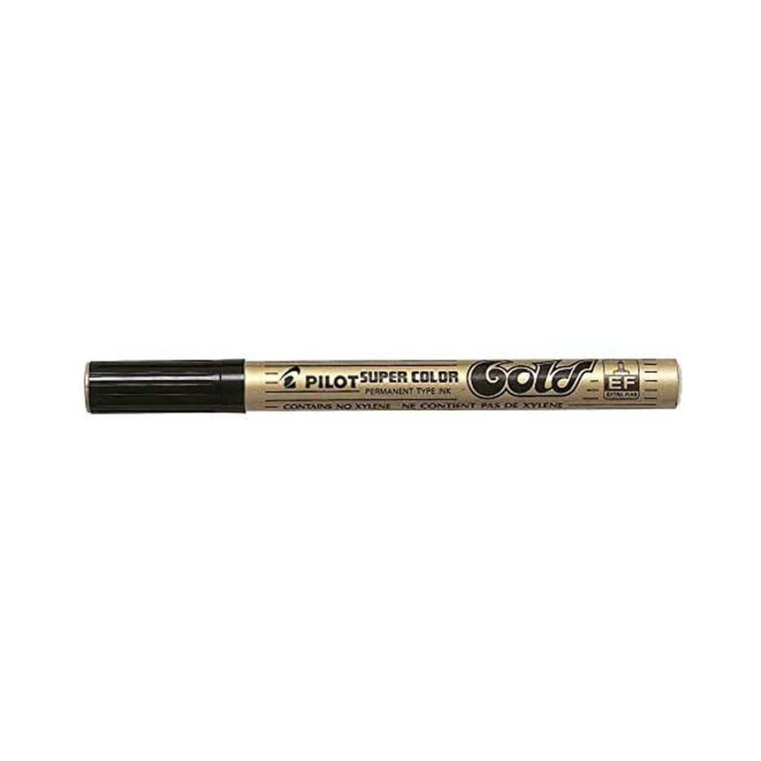 Pilot Super Color Extra Fine Tip Permanent Marker Gold