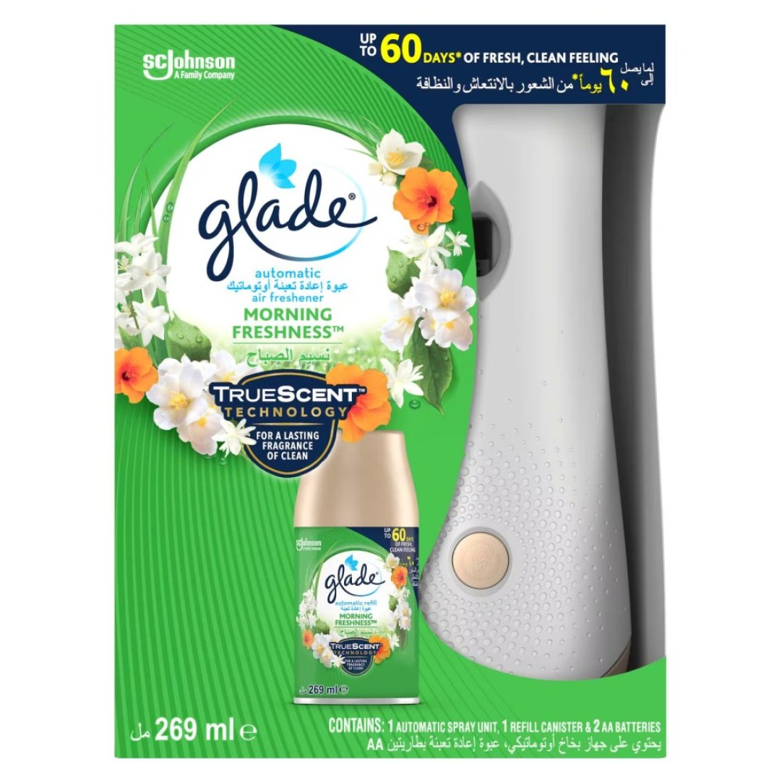Glade Morning Freshness Automatic Spray With Dispenser Clear 269ml