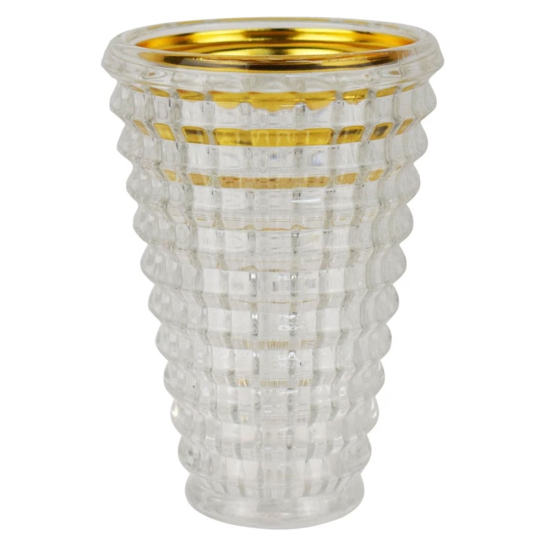 Windcera Decorative Incense Burner IB9013 Clear With Golden Accent