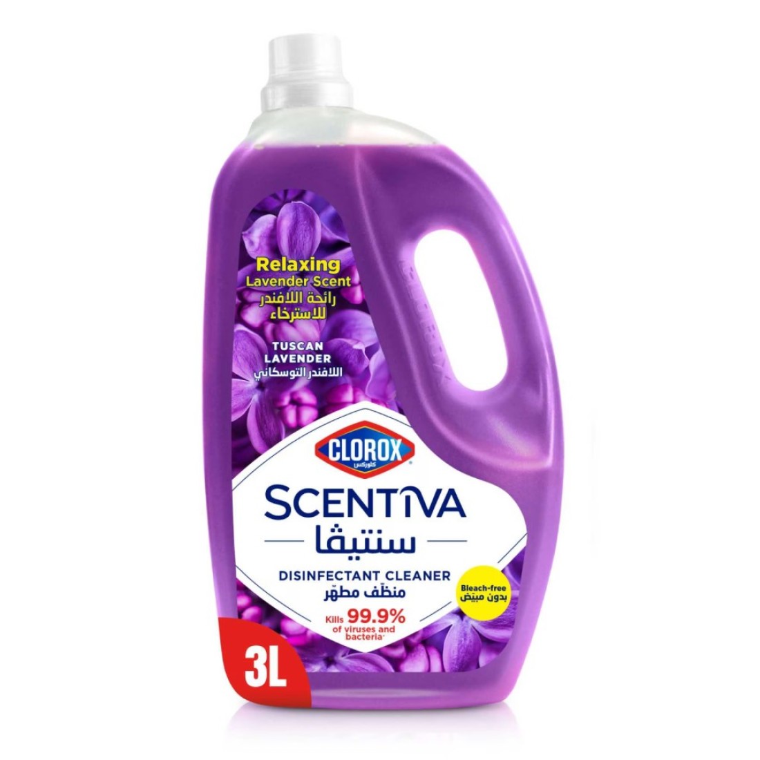 Clorox Scentiva Disinfectant Floor Cleaner, Tuscan Lavender, 3L
