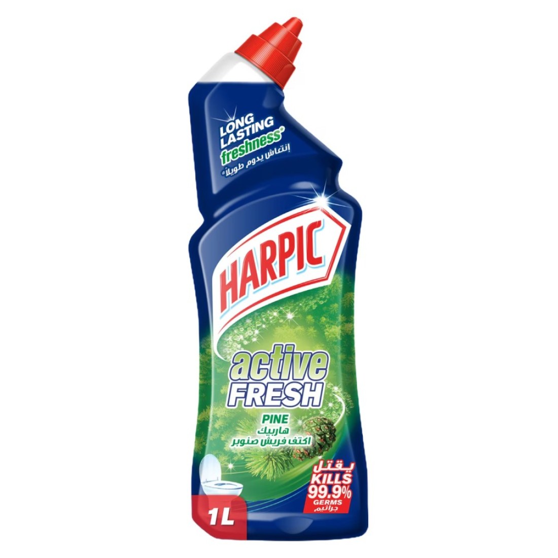 Harpic Active Fresh Pine Toilet Cleaner Green 1L