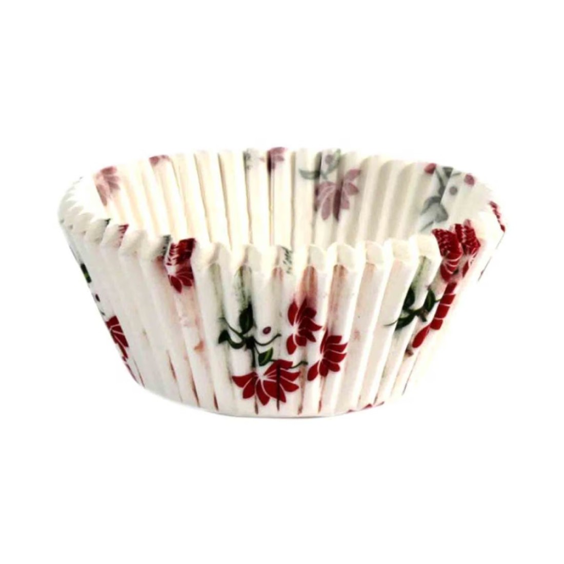 Falcon Floral Printed Cake Cups Multicolour 9.5cm 100 PCS