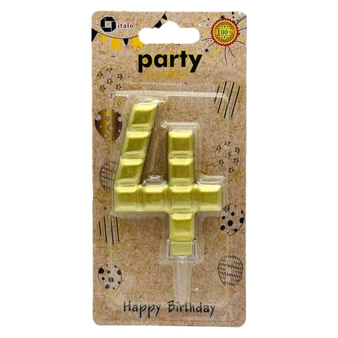Italo Number 4 Candle YH266-4