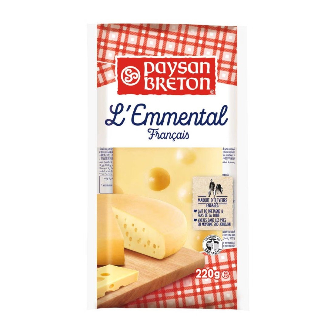Paysan Breton Emmental Cheese Portion 220g