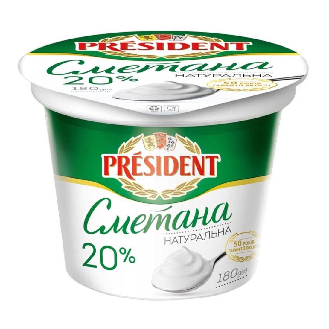 President&nbsp;20 Percent&nbsp;Sour&nbsp;Cream&nbsp;180g