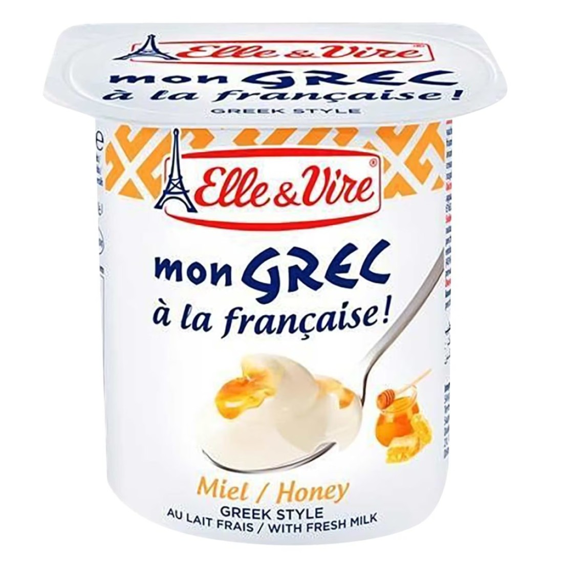 Elle &amp; Vire Greek Style Honey Dessert Yoghurt 125g