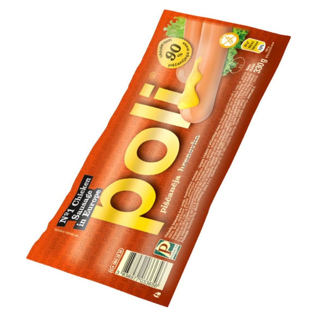 Perutnina Poli Chicken Frankfurter 330g