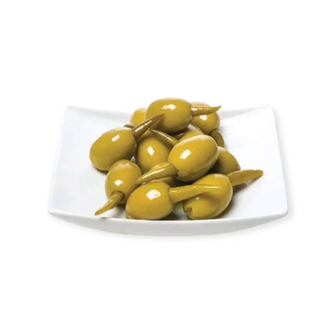 Hot Pepper-Stuffed Green Olives