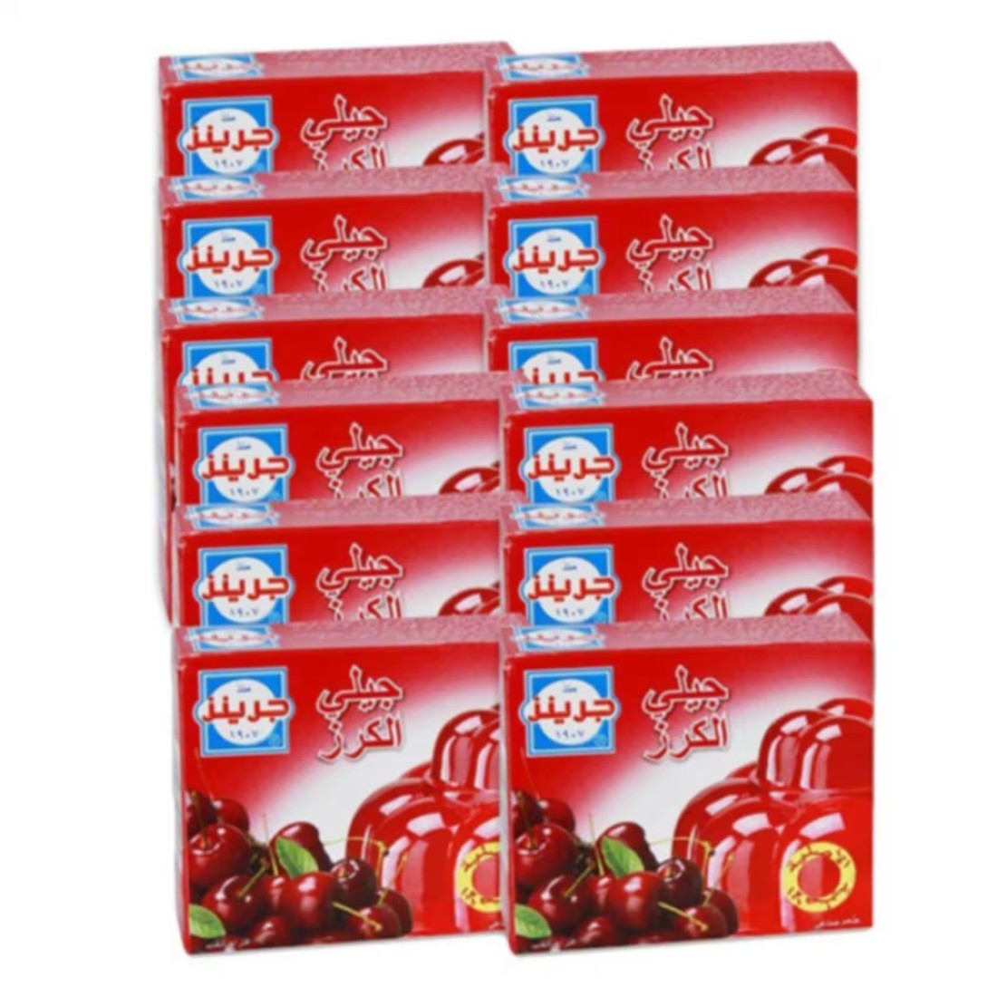 غرينز جيلي بنكهة الكرز 80 غرام حزمة من 12