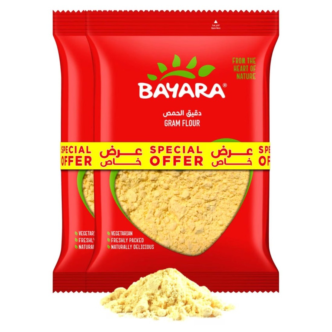 بيارا دقيق حمص 1 كغ حزمة من 2