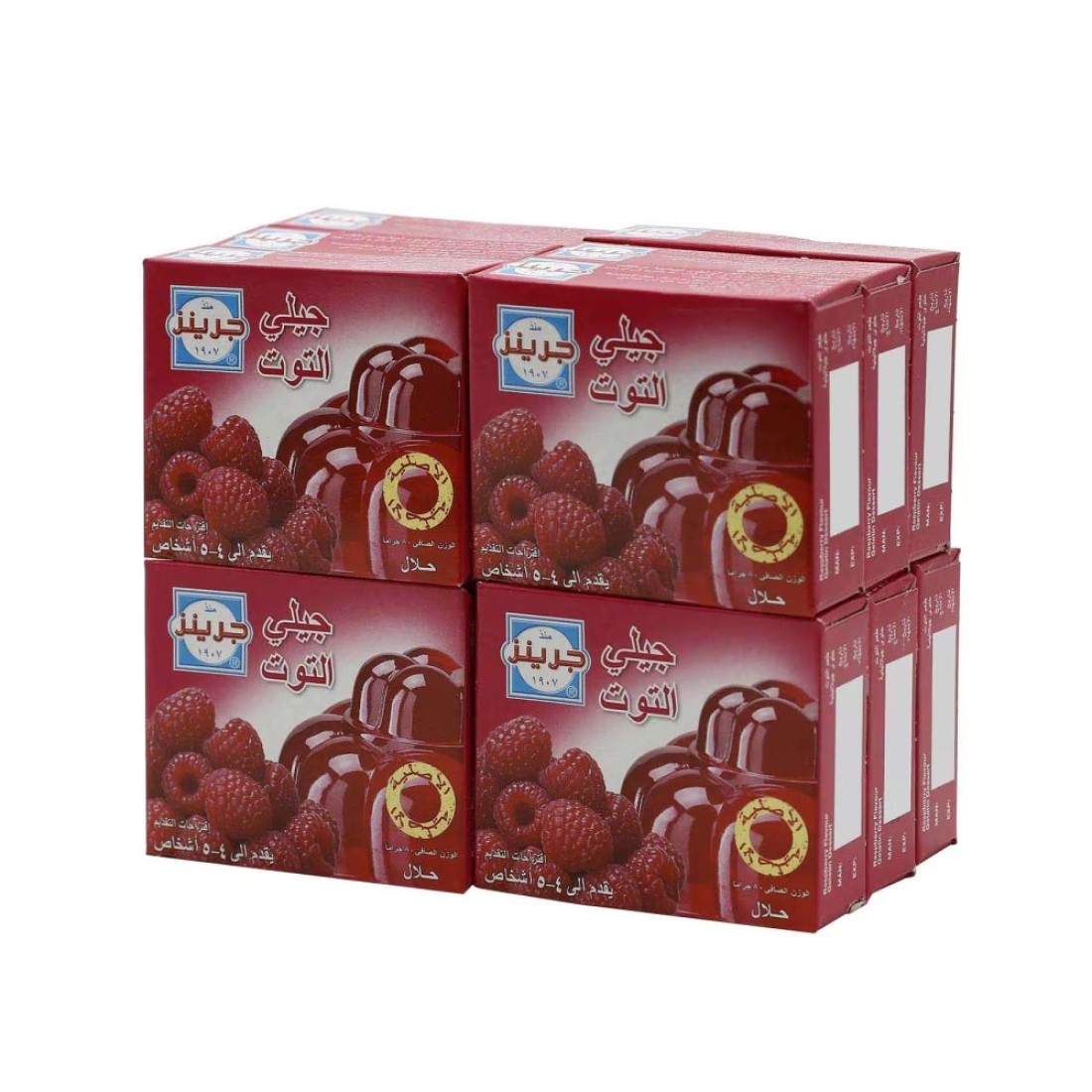 Green&#39;s Raspberry Jelly, 80g Pack of 12