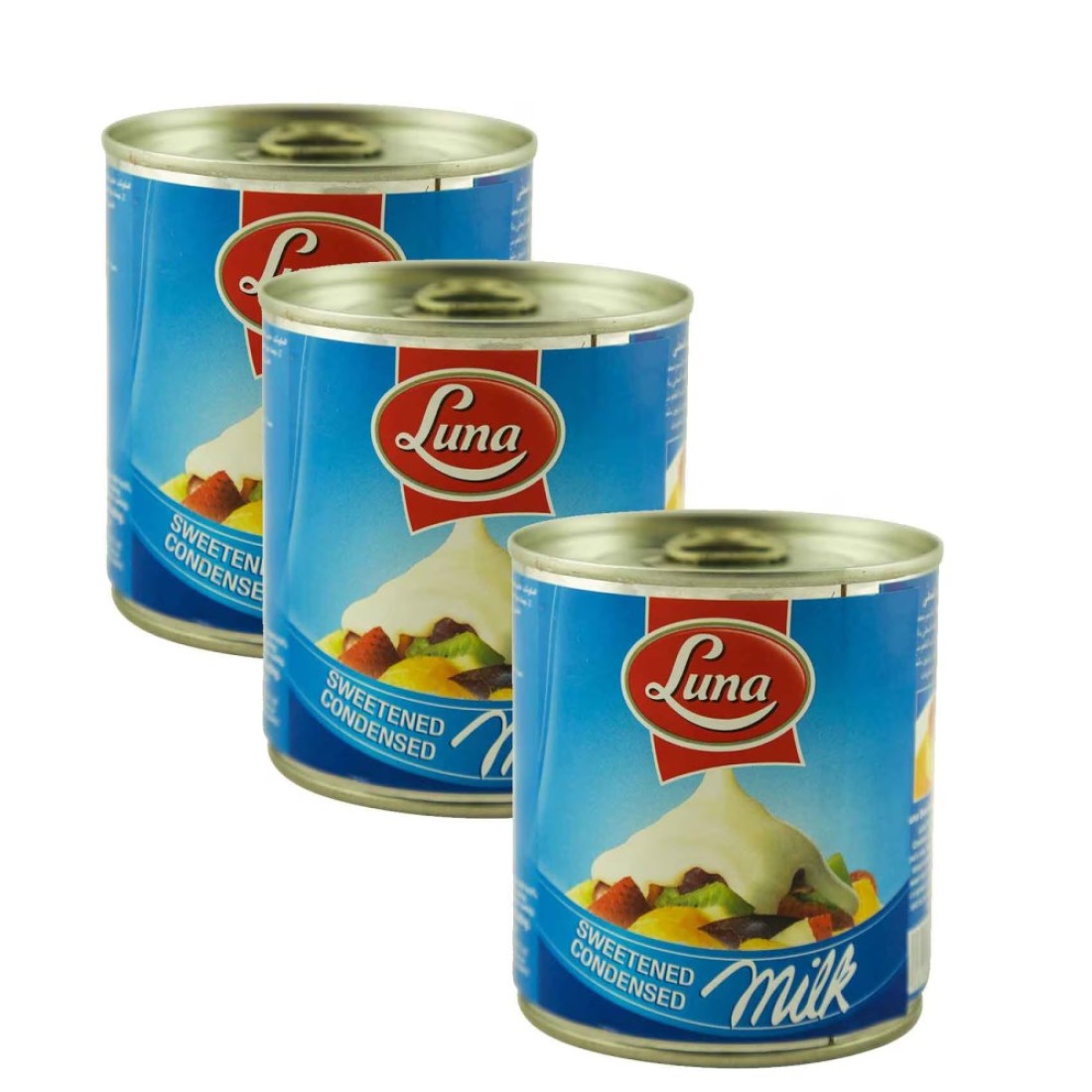 لونا حليب مكثف محلى 395 غرام ×  حزمة من 3