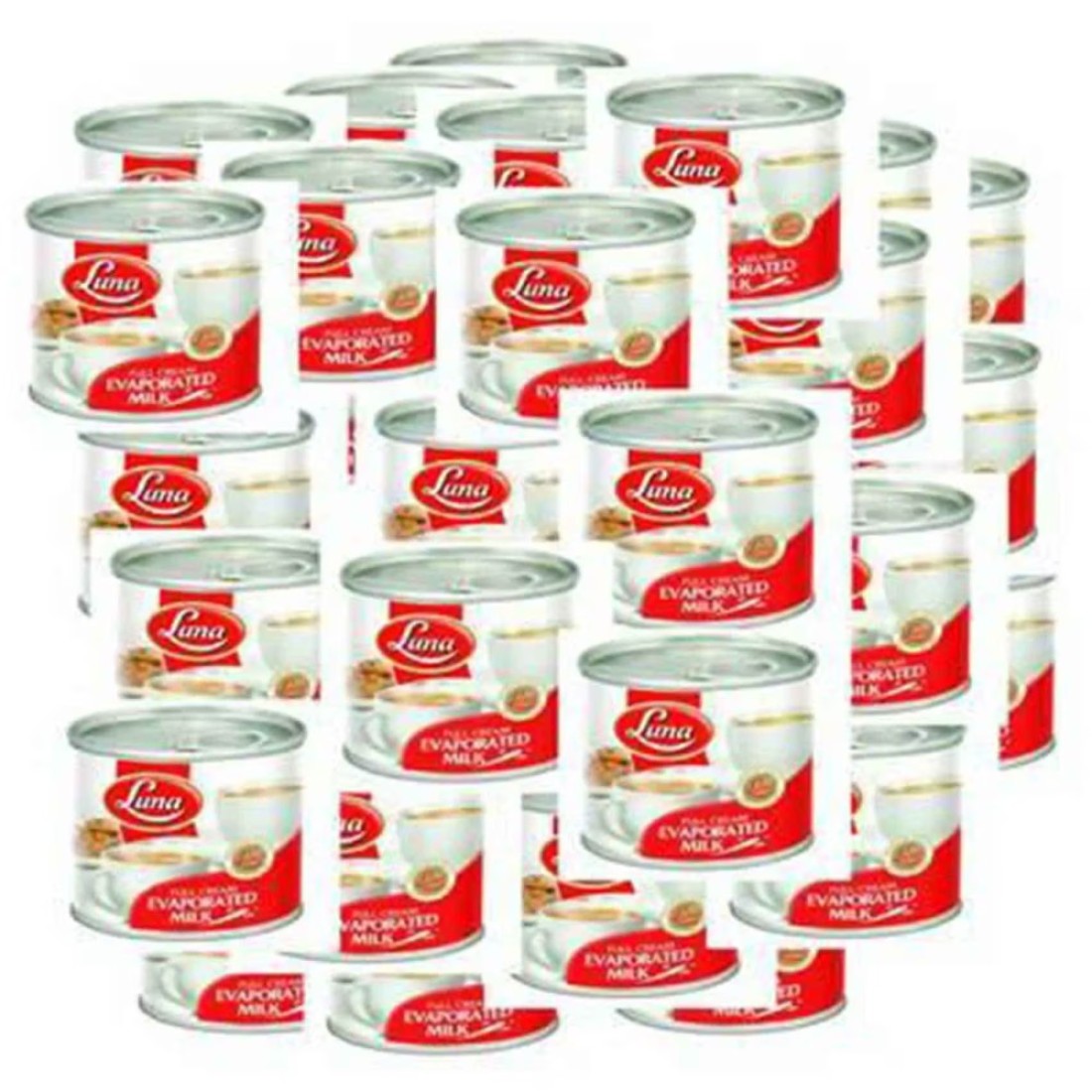 Luna Full Cream Evaporated Milk 170g Pack of 96