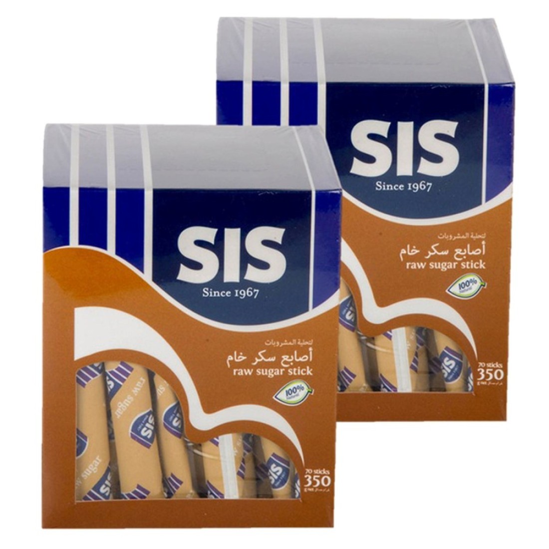 SIS Raw Sugar Sticks 350g Pack of 2