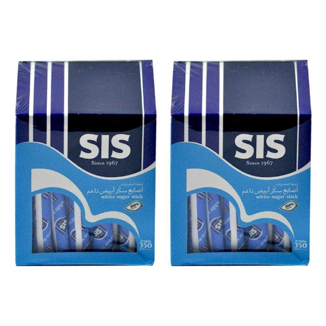 SIS White Sugar Sticks 350g Pack of 2