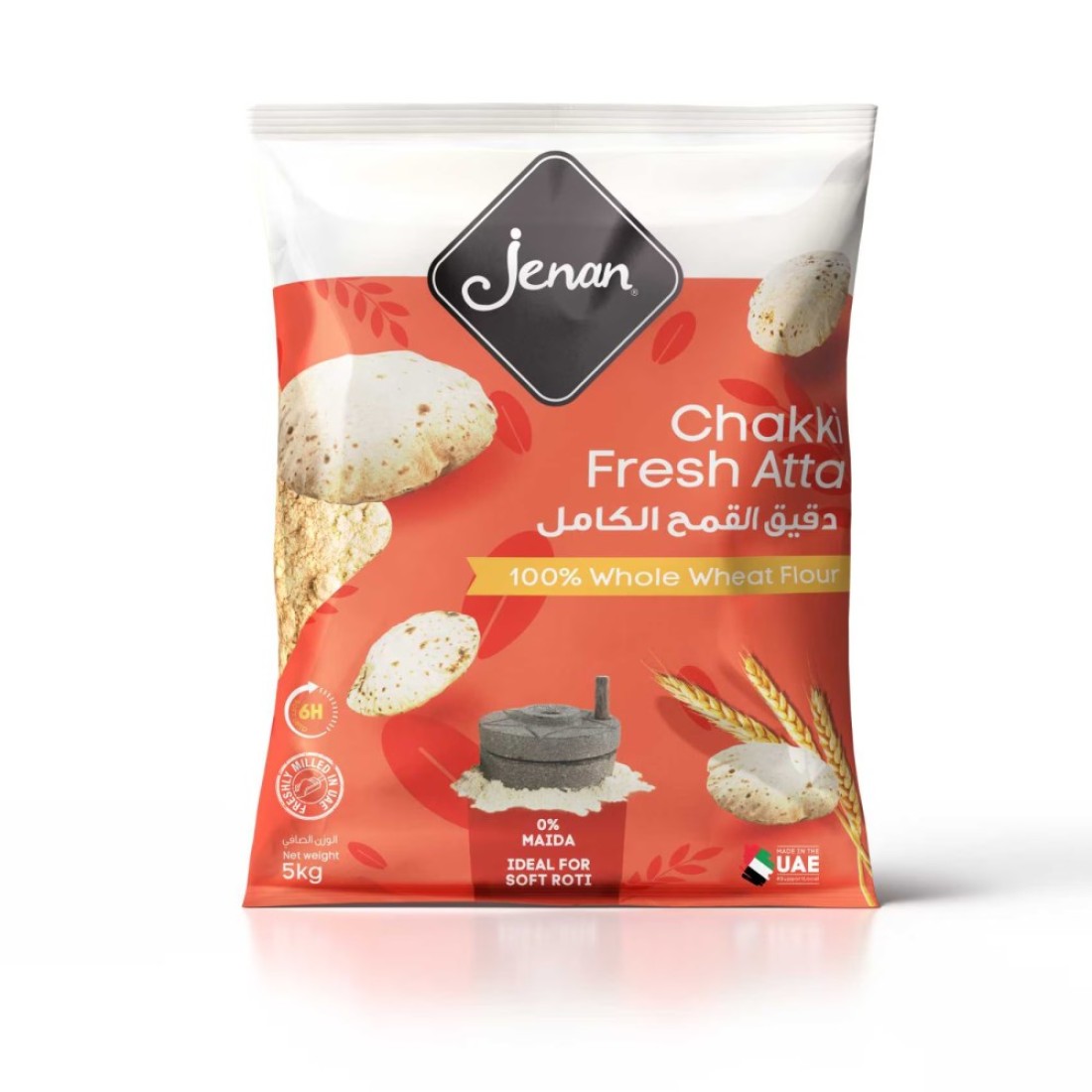 Jenan Wheat Flour Chakki Fresh Atta 5kg