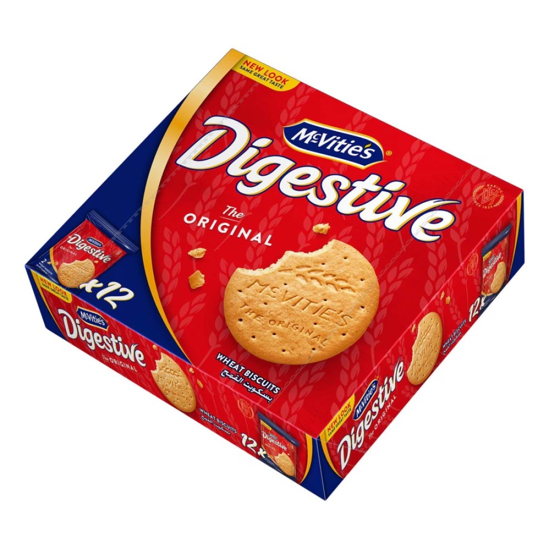 McVitie&#39;s Digestive The Original Wheat Biscuits, 29.4g Pack of 12