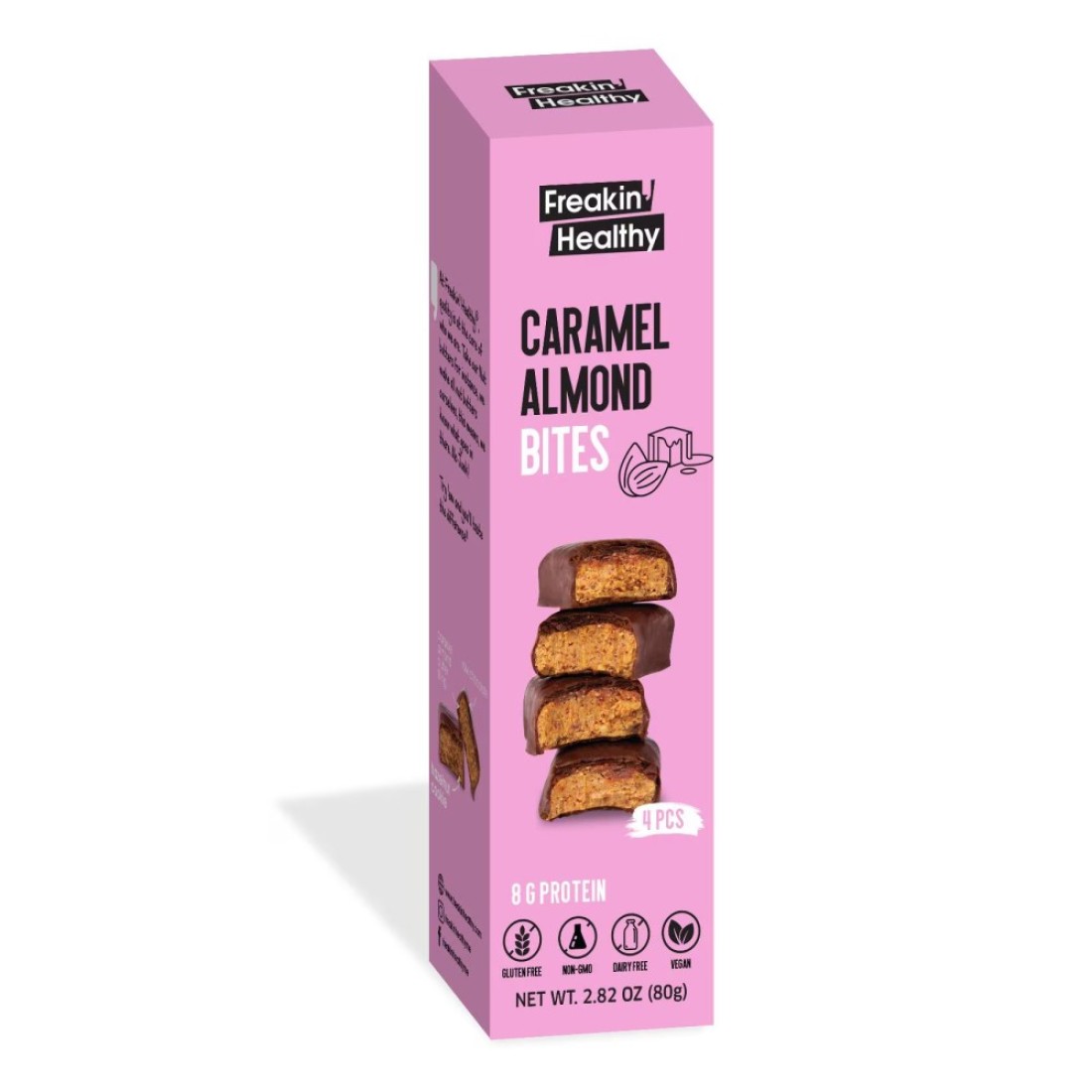 Freakin&#39; Healthy Caramel Almond Bites, 80g