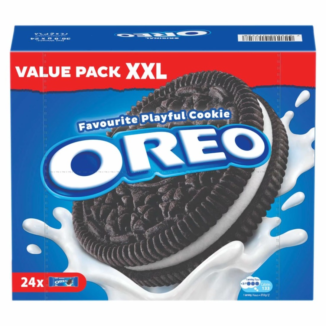 Oreo Original Cookies Extra Large Value Pack, 36.8g Pack of 24