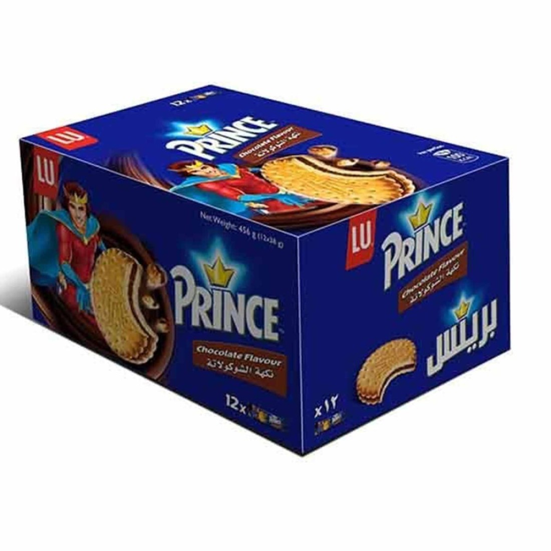 LU Prince Chocolate Flavour Cookies, 38g Pack of 12