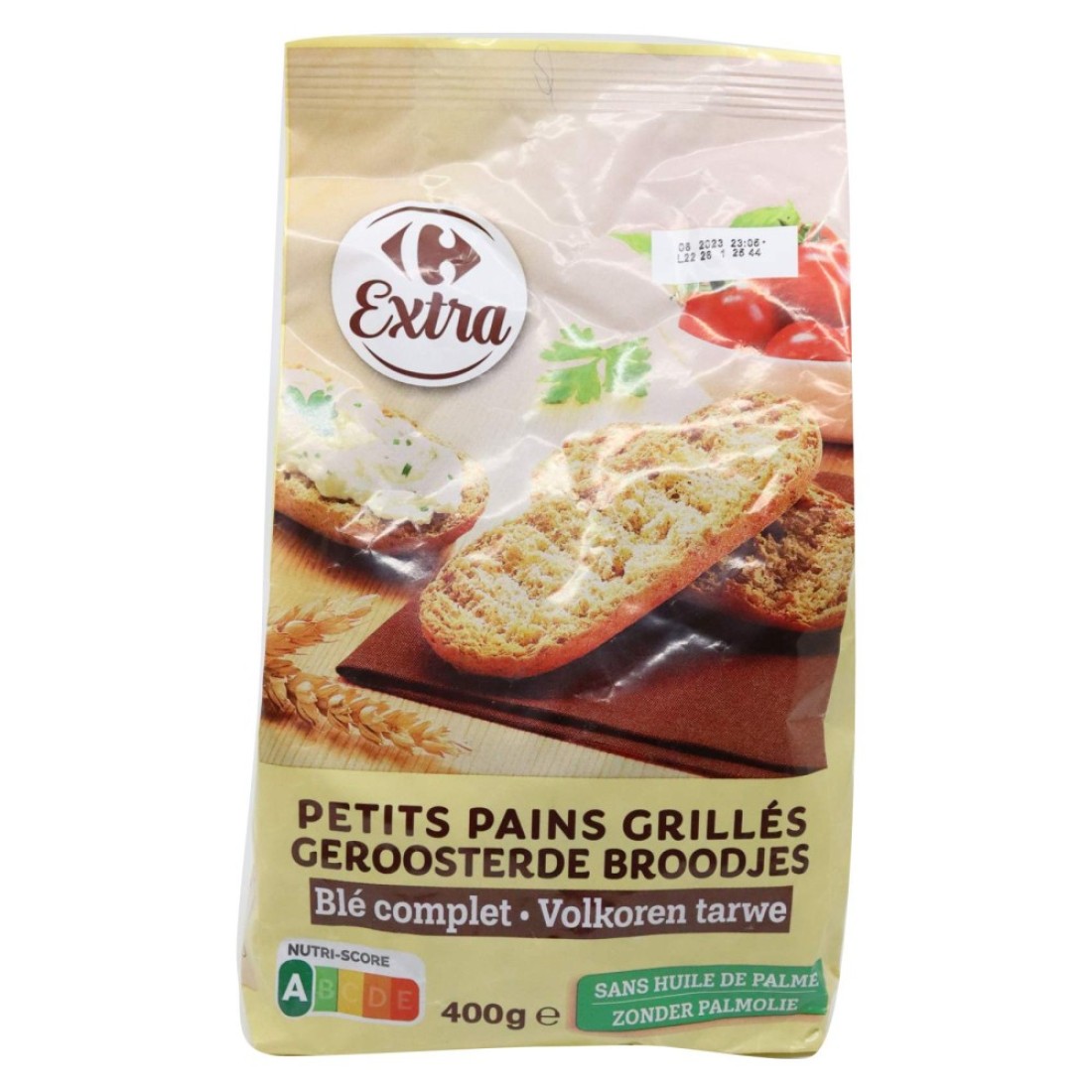 Carrefour Extra Whole Wheat Toasted Buns 400g