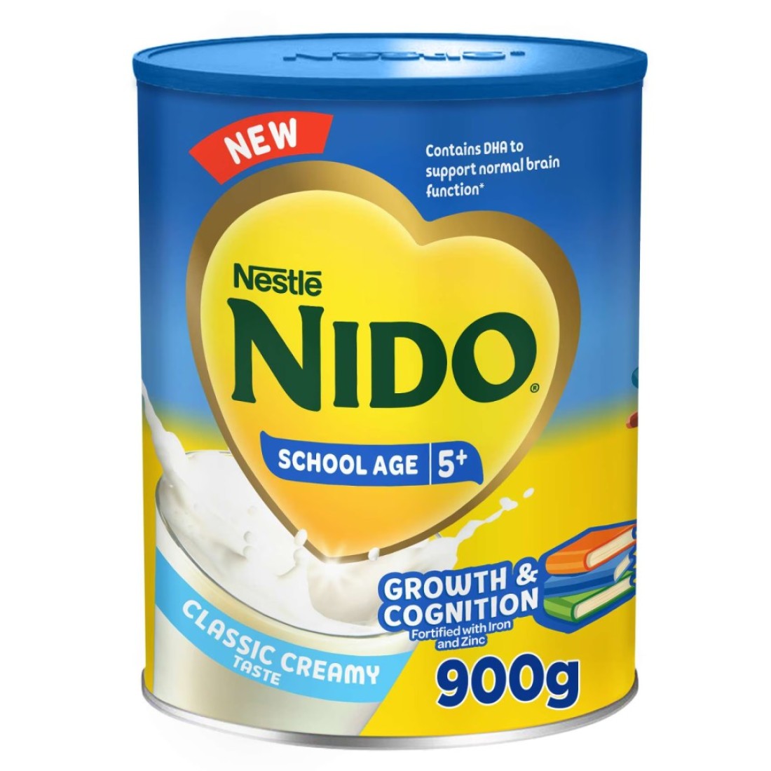 Nestle Nido School Age 5+ Classic creamy taste 5 Years Old Onwards Tin 900g