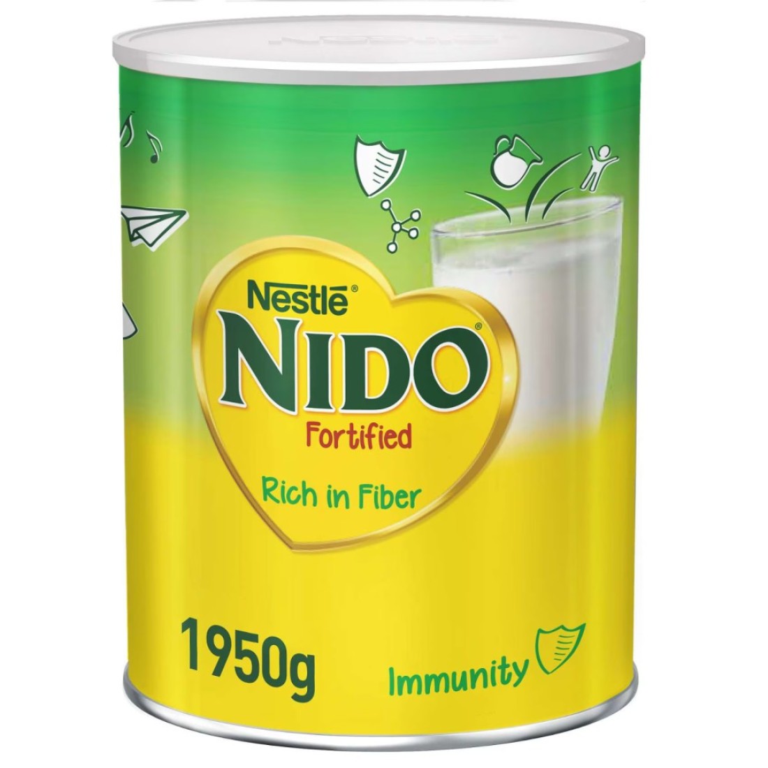 Nestle Nido Fortified Milk Powder Rich In Fiber Tin 1950g