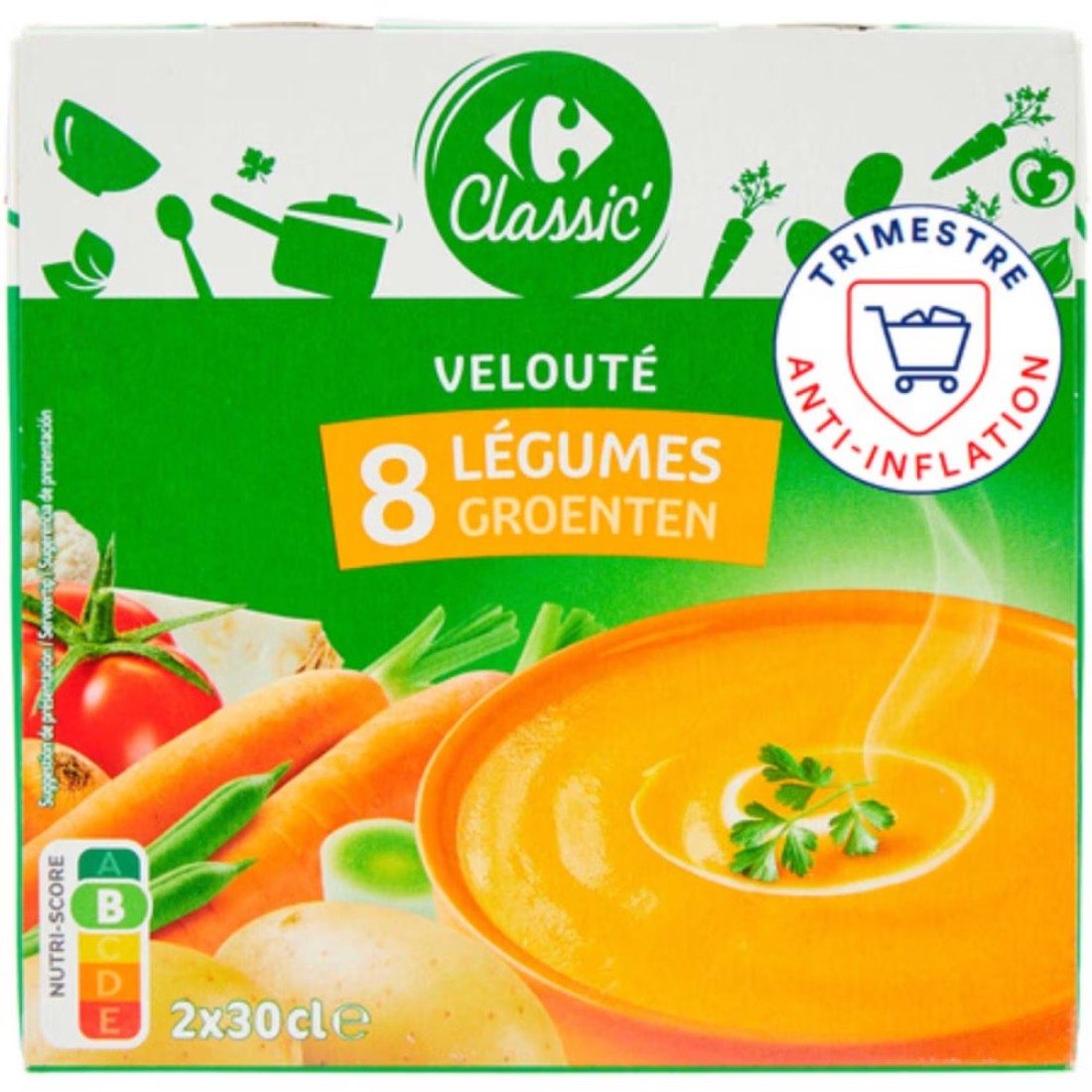 Carrefour Vegetables Soup 300ml Pack of 2
