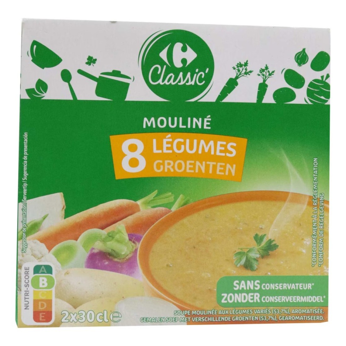 Carrefour Vegetable Soup 300ml Pack of 2