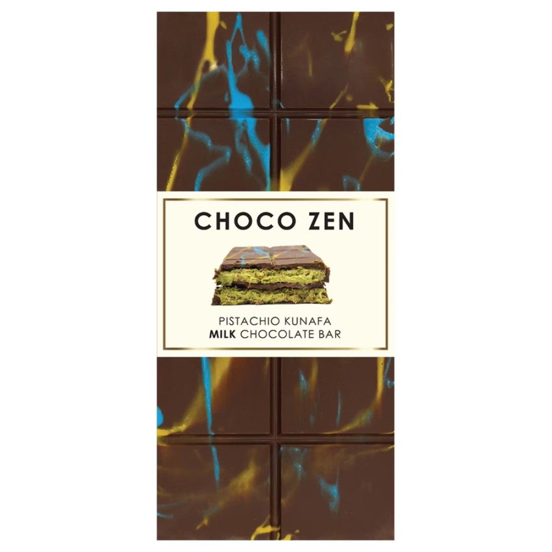 Choco Zen Pistachio Kunafa Milk Chocolate Bar 190g