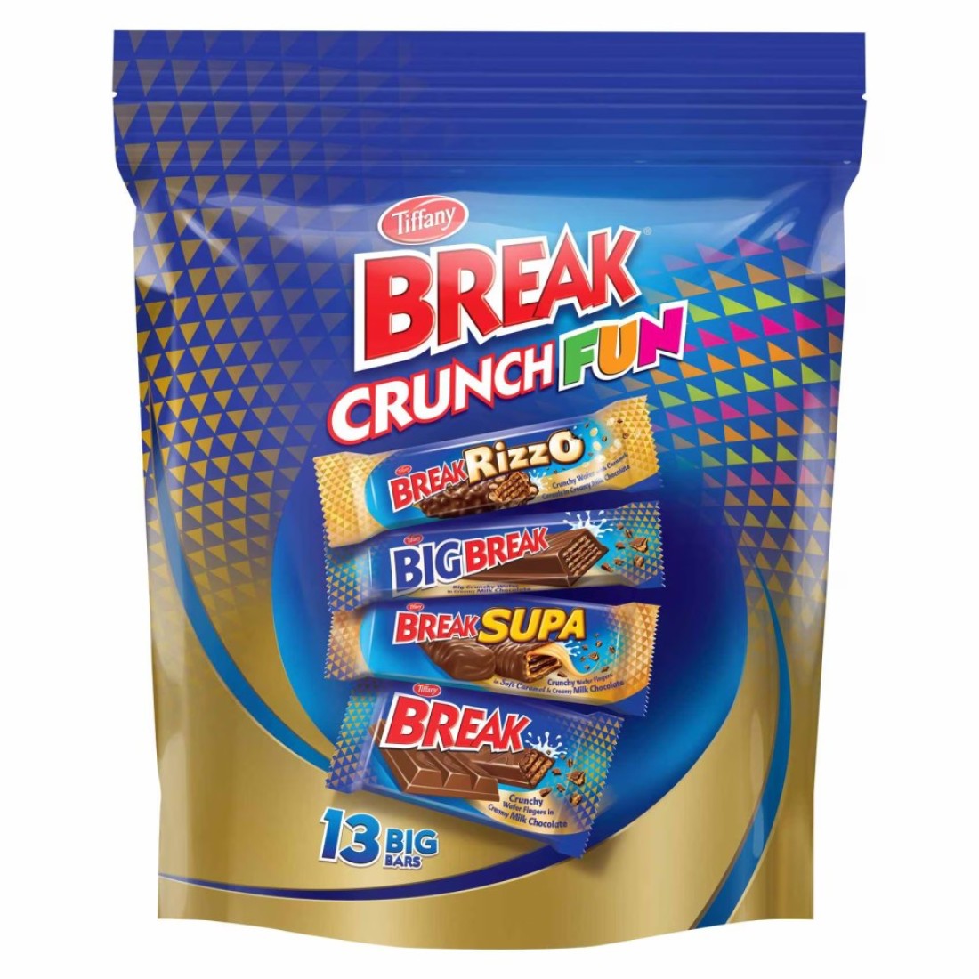 Tiffany Break Crunch Fun Wafer Chocolate Mix Bar, 313.5g