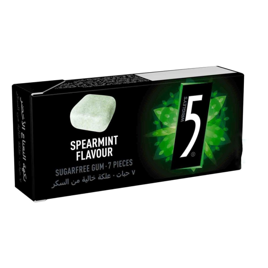 Wrigley&#39;s 5 Spearmint Flavour Sugarfree Chewing Gum, 14.4g Pack of 16