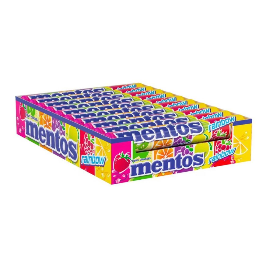 Mentos Rainbow Chewy Candy 37.5g Pack of 40