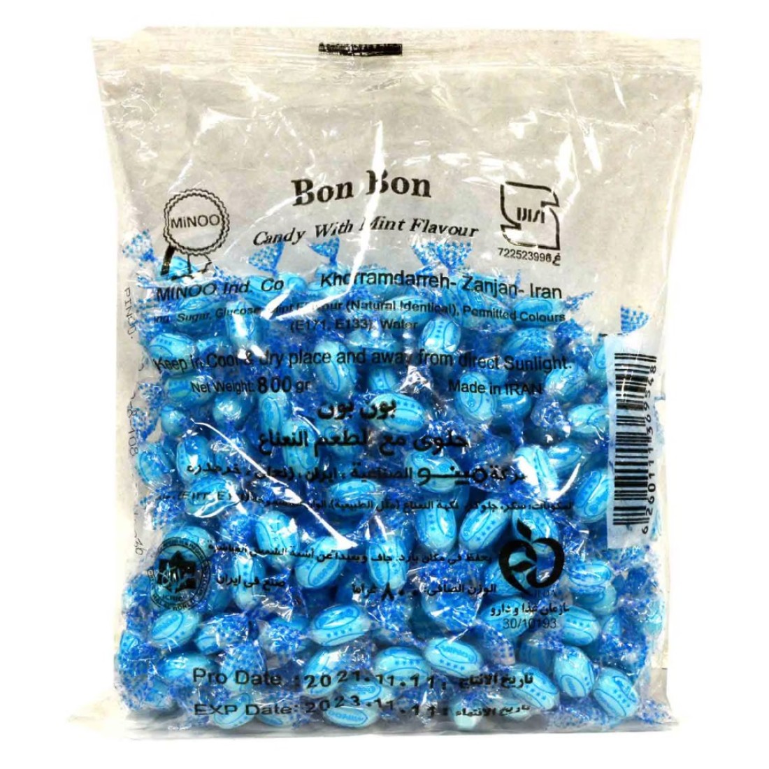 Minoo Bon O Bon Mint Candy, 800g