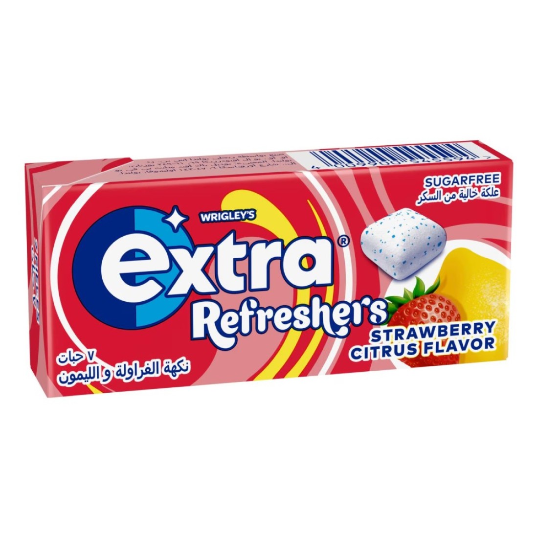 Wrigley&#39;s Extra Refreshers Strawberry Citrus Sugarfree Chewing Gum, 15.6g