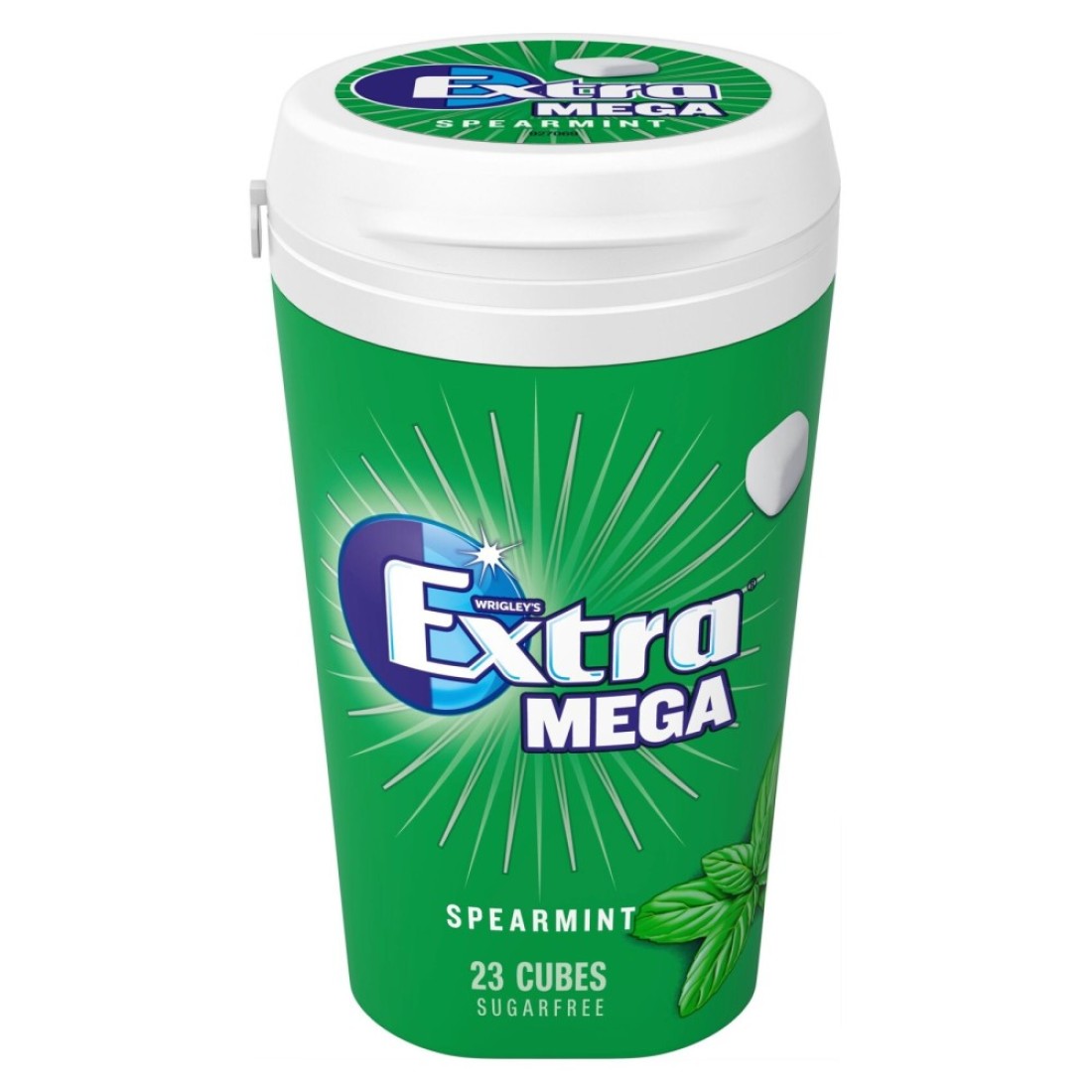 Wrigley&#39;s Extra Mega Spearmint Sugarfree Chewing Gum, 51.5g