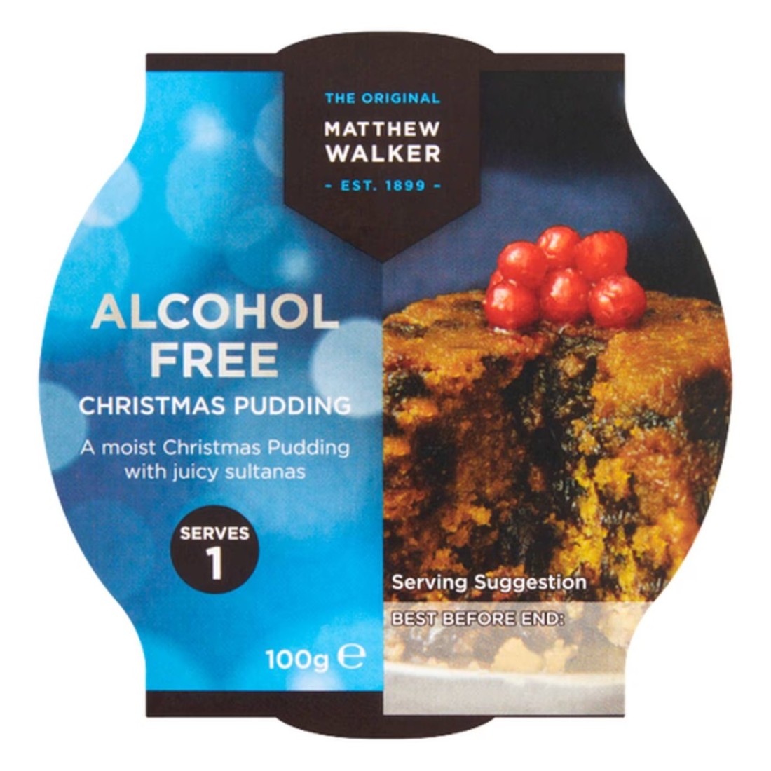 Matthew Walker Alcohol Free Christmas Pudding 100g