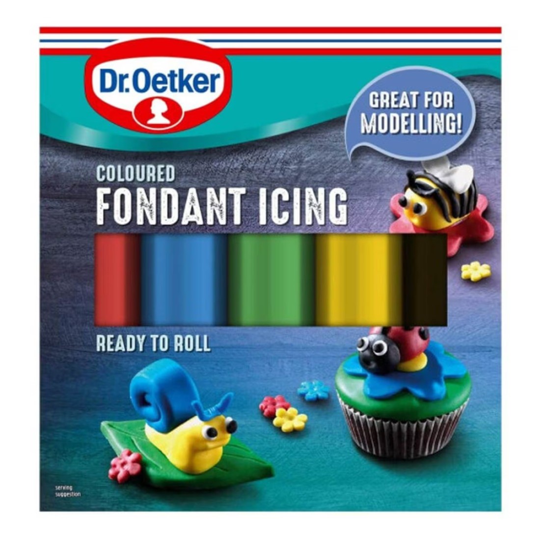 Dr.Oetker Ready To Roll Coloured Fondant Icing 500g