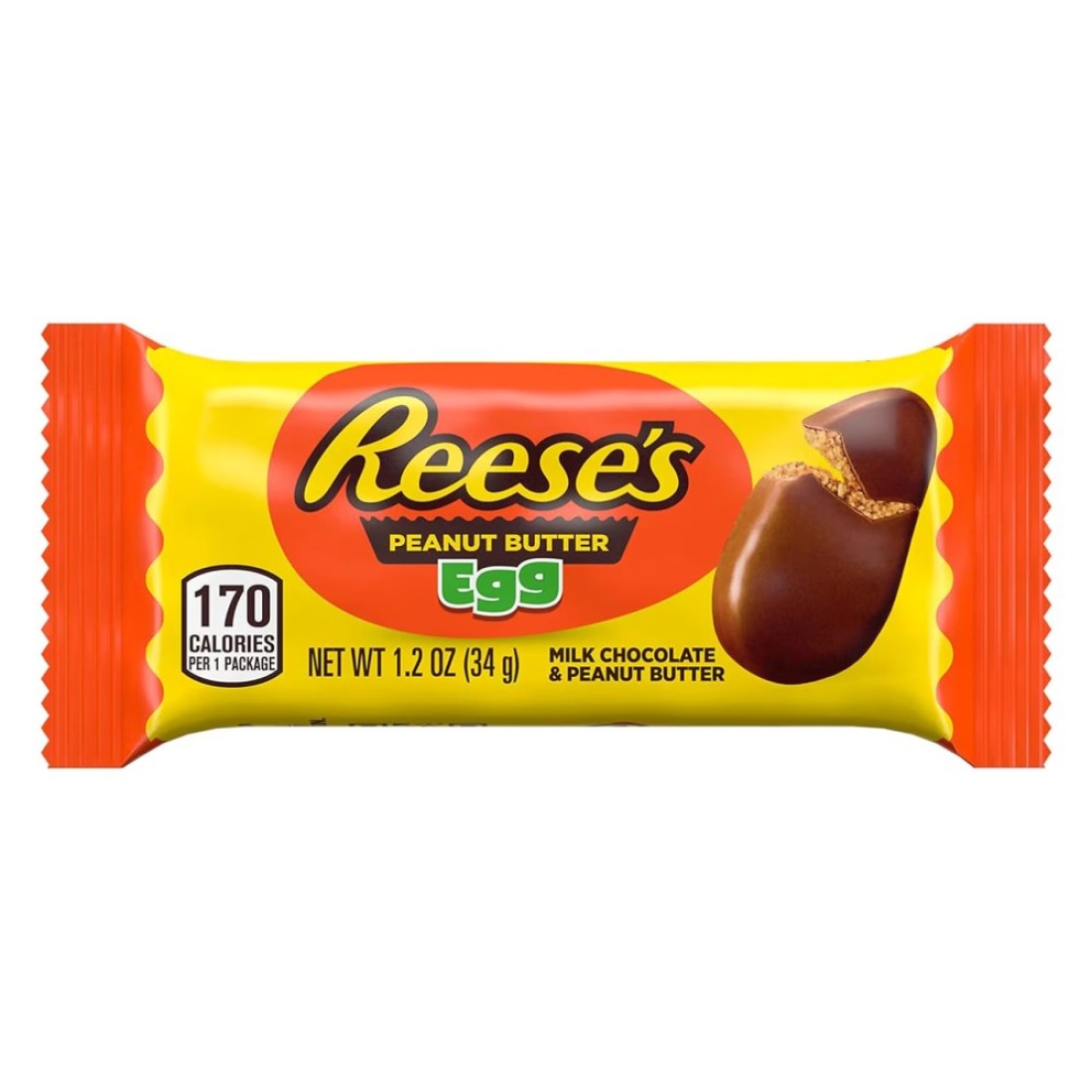 Reese&#39;s Peanut Butter Creme Milk Chocolate Egg, 34g