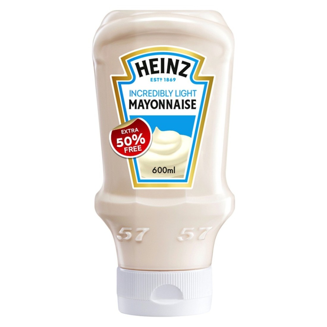 Heinz Incredibly Light Mayonnaise 600ml Promo Pack