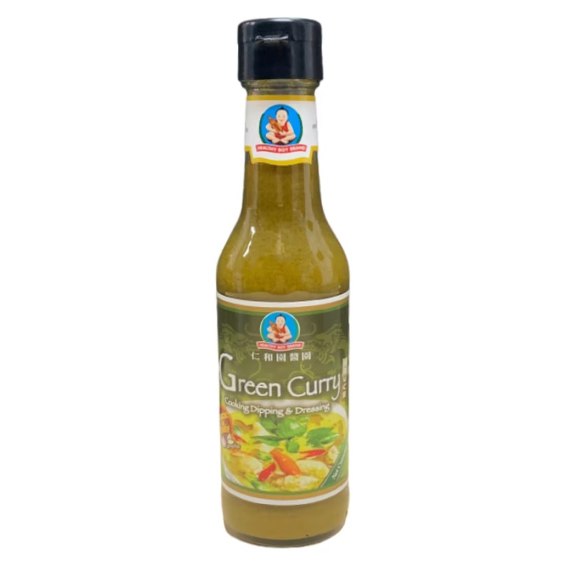 Dek Som Boon Healthy Boy Green Curry Cooking Dipping and Dressing Sauce 280g