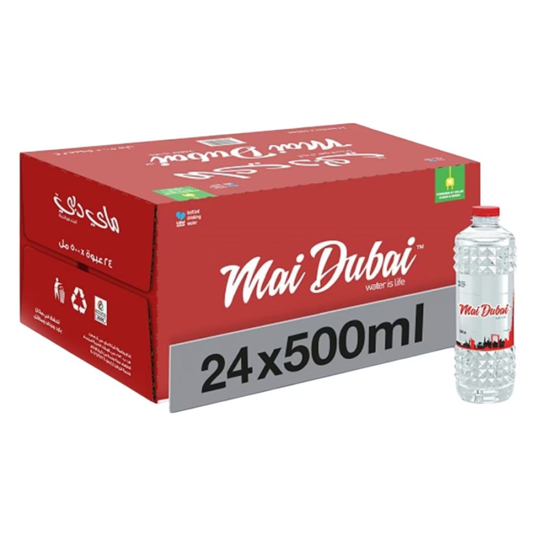 Mai Dubai Low Sodium Drinking Water 500ml Pack of 24