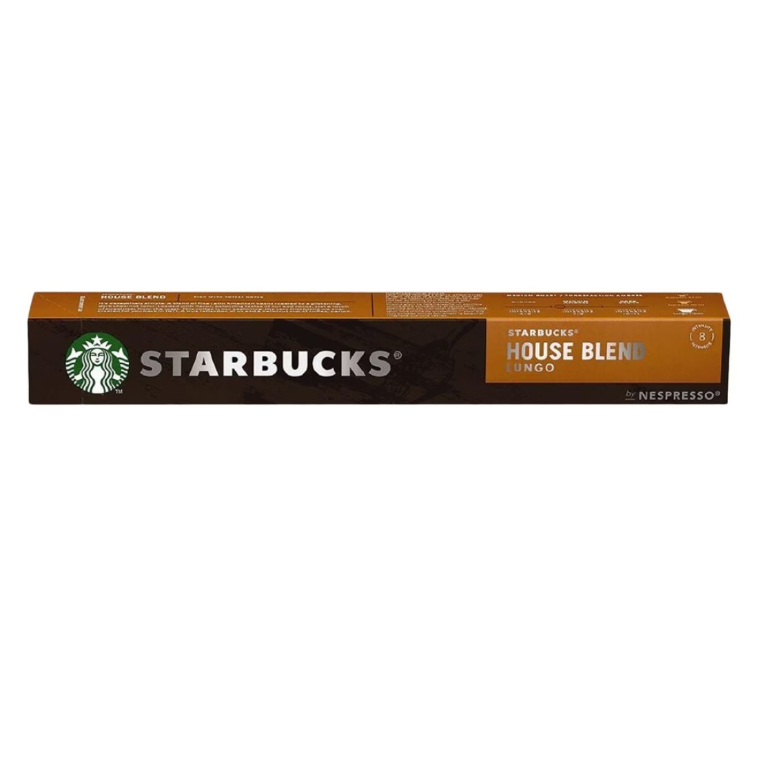 Starbucks House Blend Lungo Medium Roast Coffee Capsules 10 Capsules, 57g