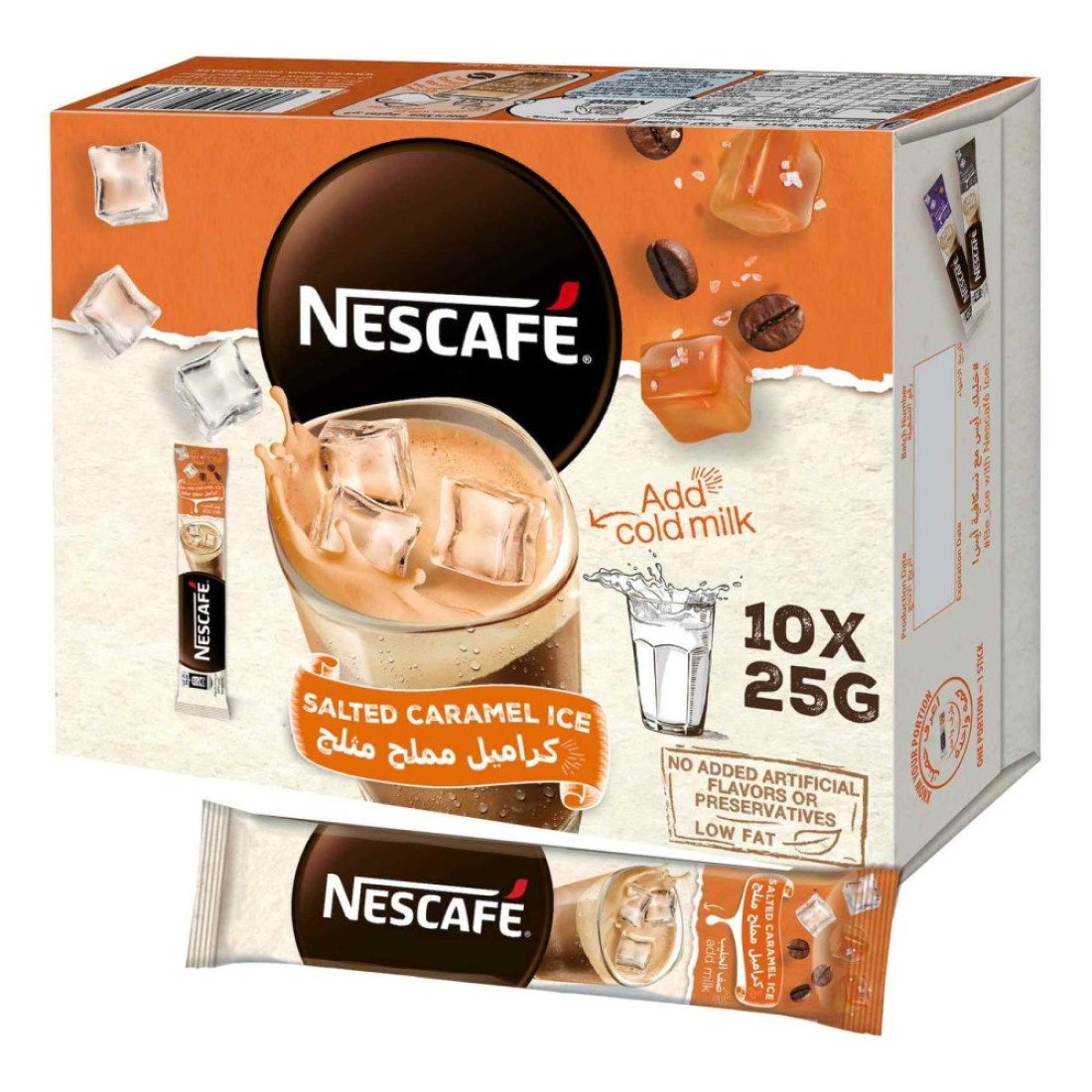 Nescafe Salted Caramel Ice, 25g Pack of 10