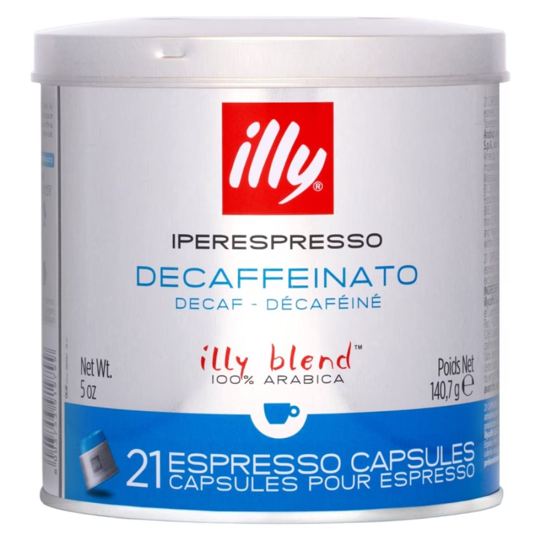 Illy Blend Decaf Espresso Coffee Capsules, 140.7g