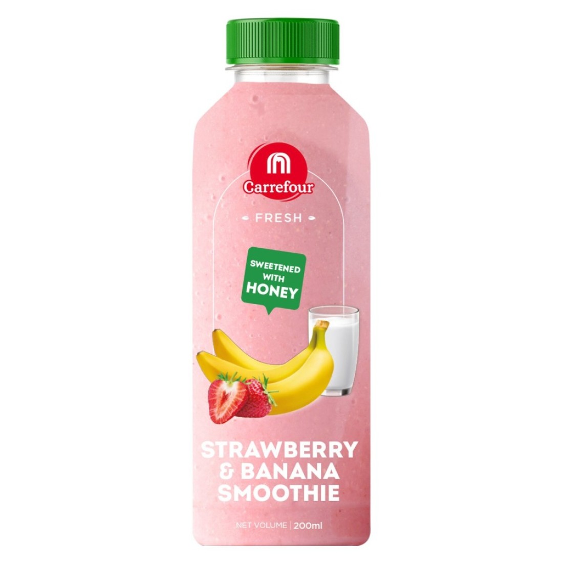 Carrefour Strawberry and Banana Smoothie 200ml